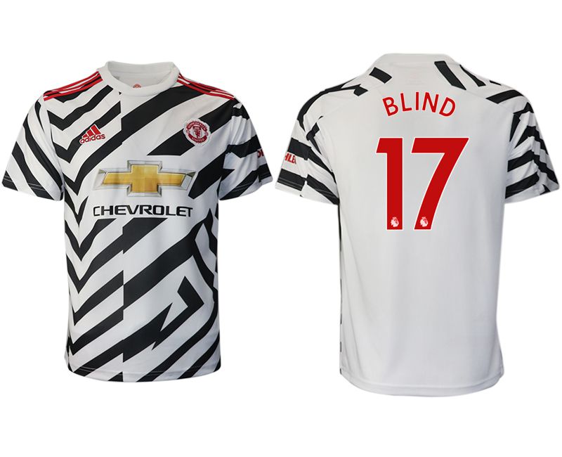 Men 2020-2021 club Manchester United away aaa version #17 white Soccer Jerseys